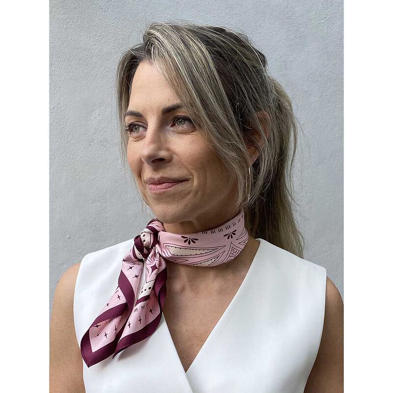 Dark Hampton X Ellie Compton The Wilkinson Petite Silk Scarf image number 2